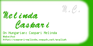 melinda caspari business card